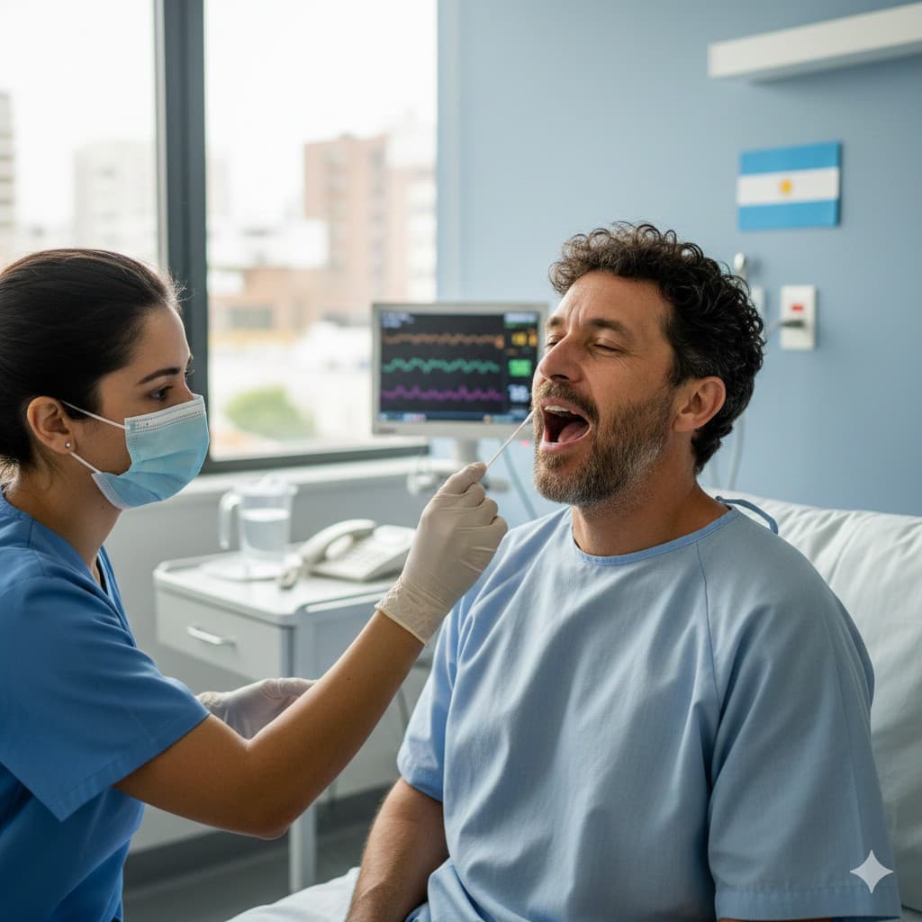 Toma de muestra para prueba paternidad prenatal - Extracción de sangre materna e hisopado del padre