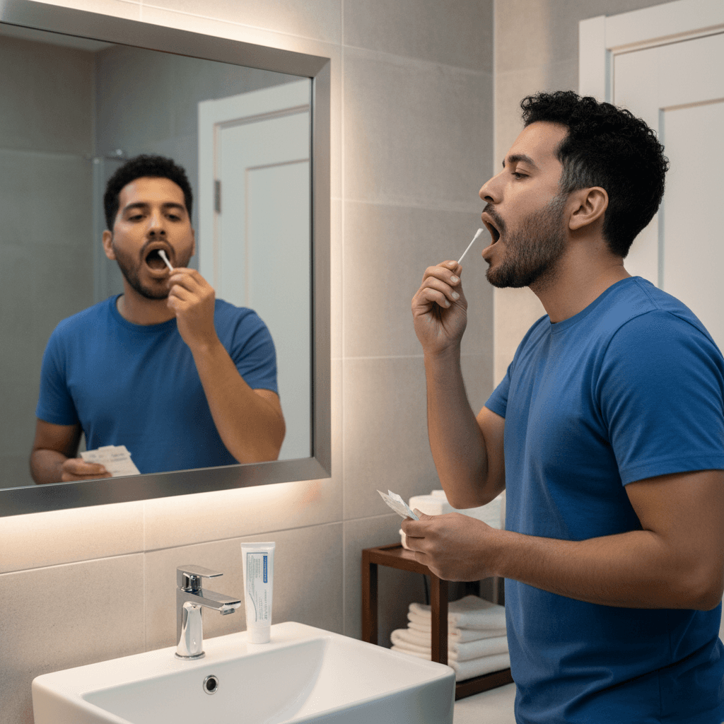 Toma de muestra para prueba paternidad prenatal - Extracción de sangre materna e hisopado del padre